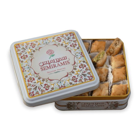 Arabic Sweet Semiramis Assorted Baklava (walnuts) & (Pistachios) 450g